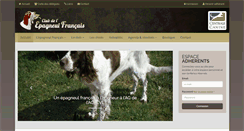 Desktop Screenshot of epagneul-francais.org