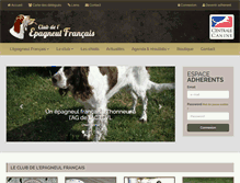Tablet Screenshot of epagneul-francais.org
